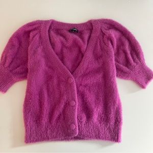 For Love & Lemons fuzzy shrug size small
